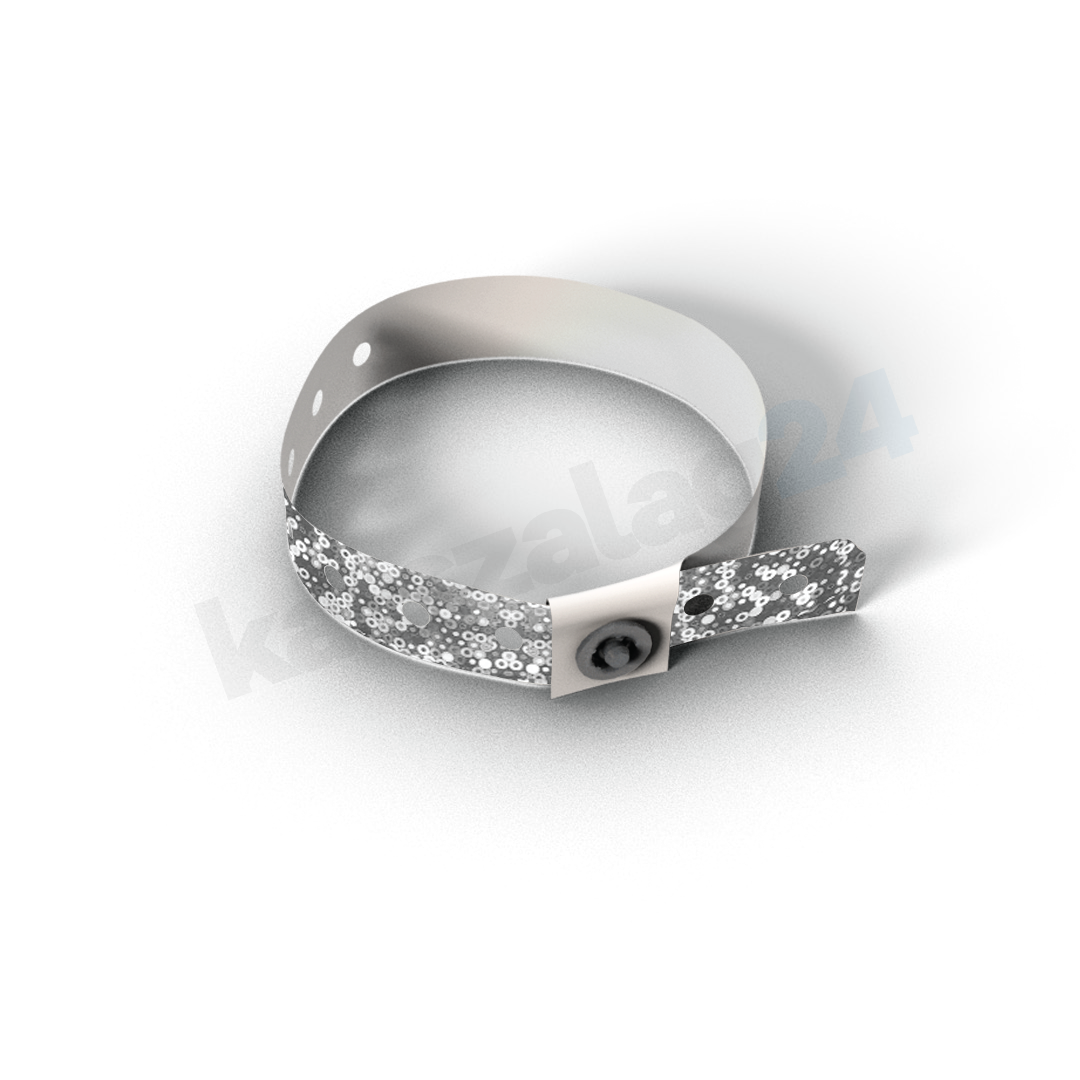 vip műanyag karszalagok ezüst holografikus vip műanyag karszalagok ezüst holografikus