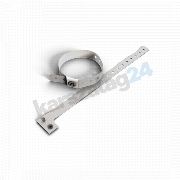 műanyag karszalag olcsón fehér