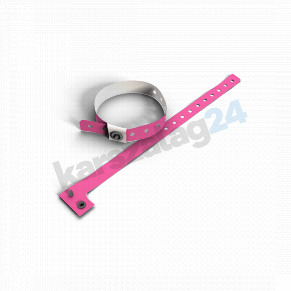 műanyag neon pink karszalag