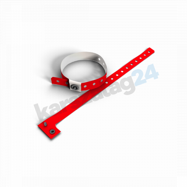 műanyag piros karszalag