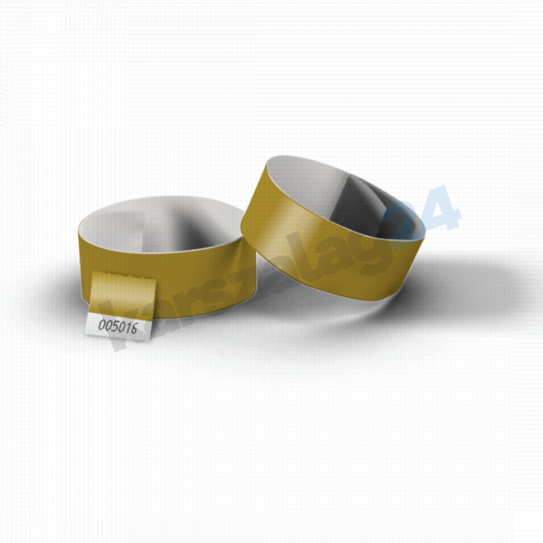 Tőszelvényes tyvek karszalag arany