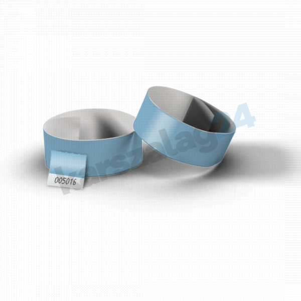 Tőszelvényes tyvek karszalag világoskék