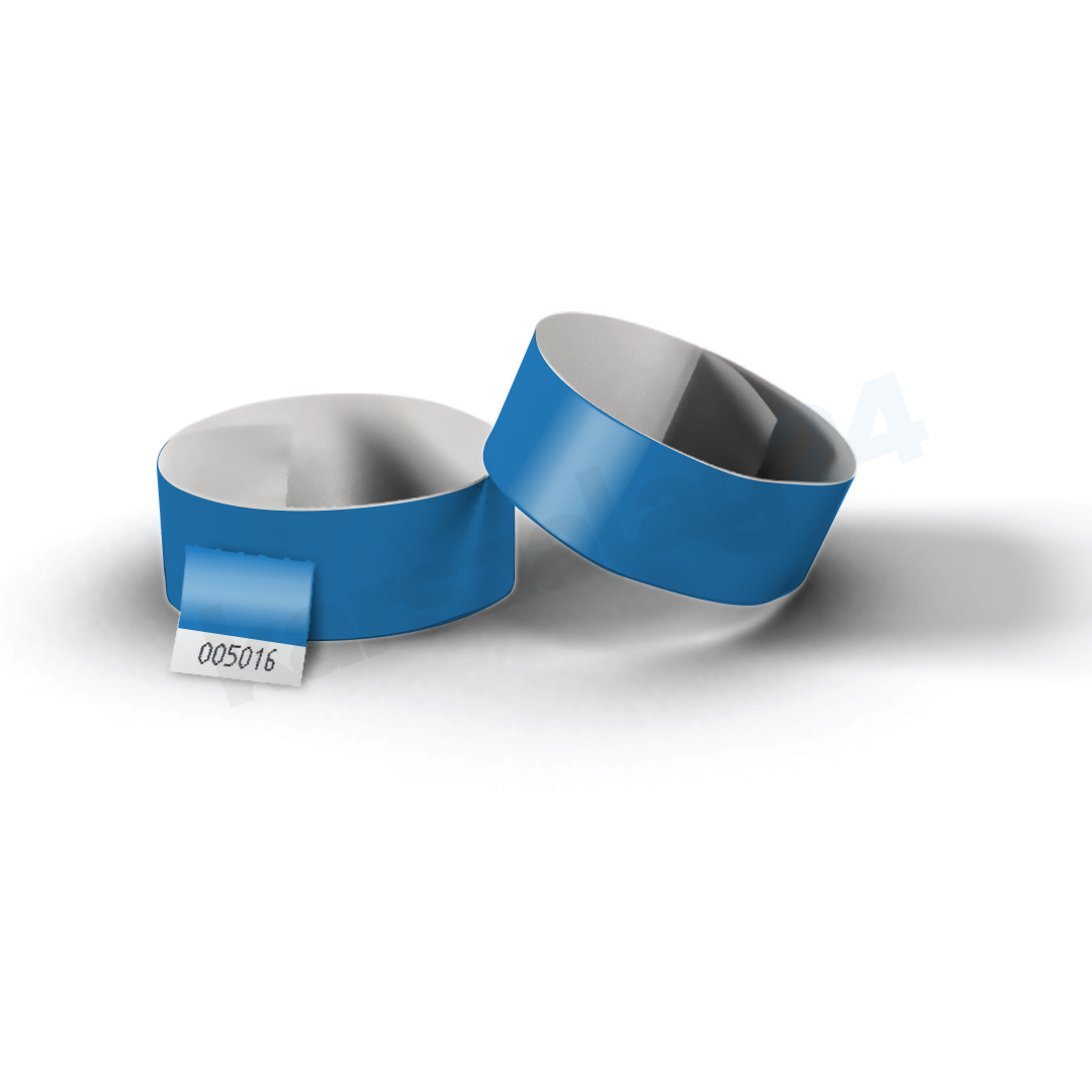 tyvek karszalag kék Tőszelvényes tyvek karszalag kék