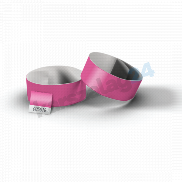 Tőszelvényes tyvek karszalag pink