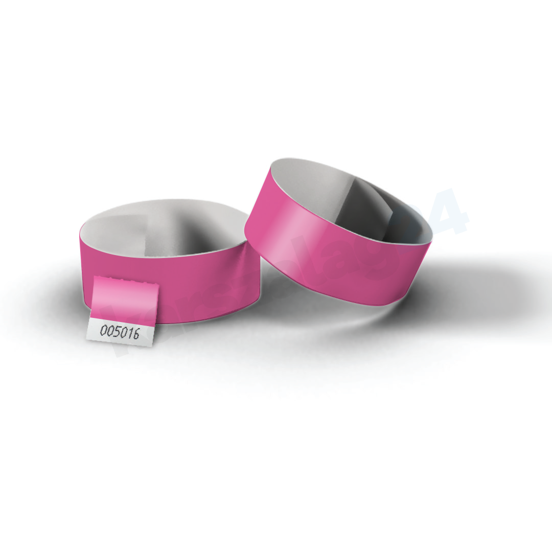 tyvek karszalag pink Tőszelvényes tyvek karszalag pink