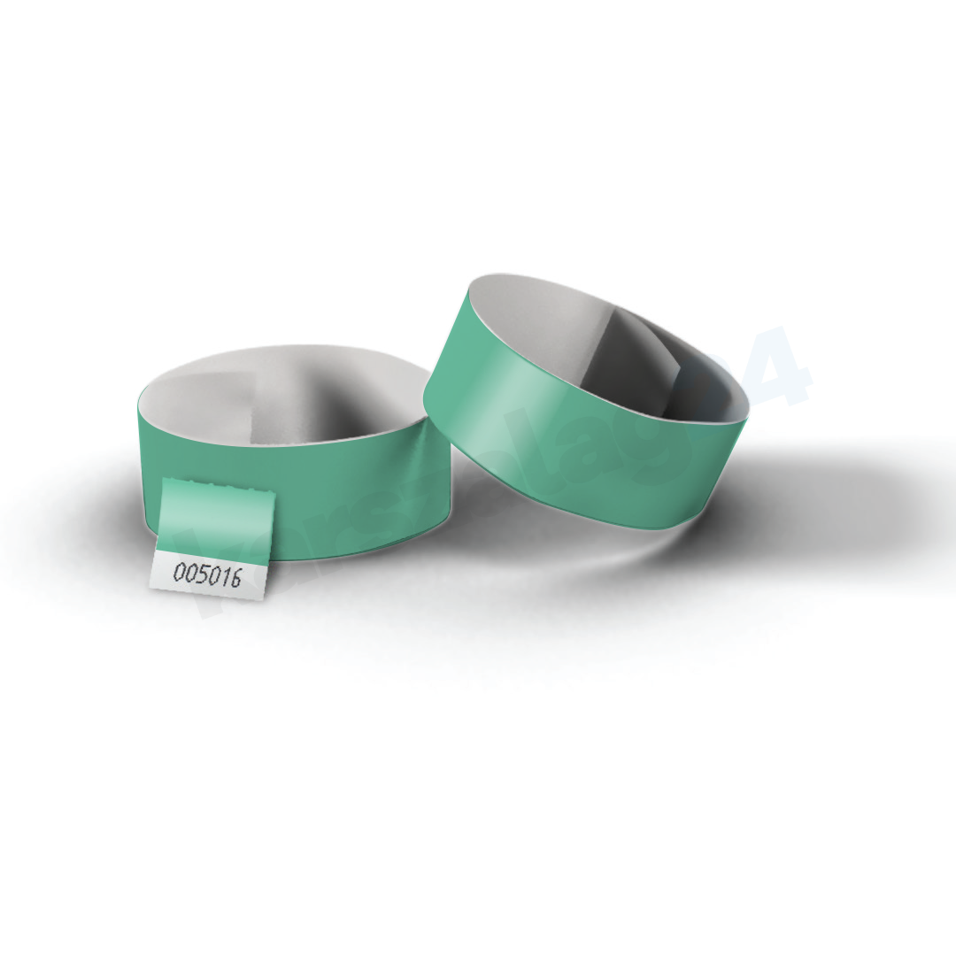 tyvek karszalag türkiz Tőszelvényes tyvek karszalag türkiz