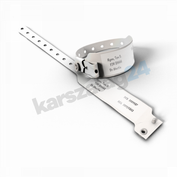 zsebes baba kórháti karszalag fehér