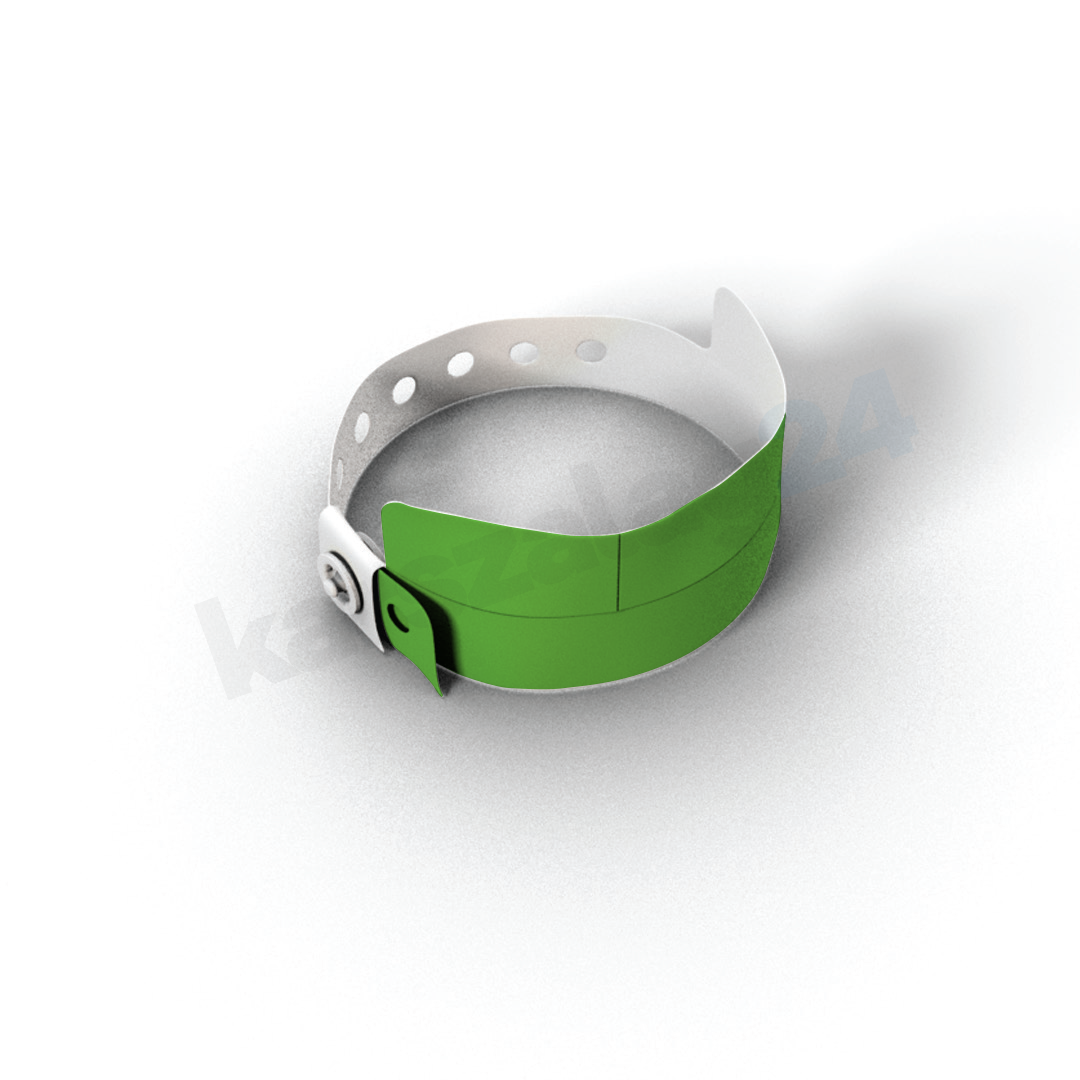 muanyag_karszalag_3-stub_02_gyartas_neon_zold 3 kuponos műanyag karszalag olcsón neon zöld