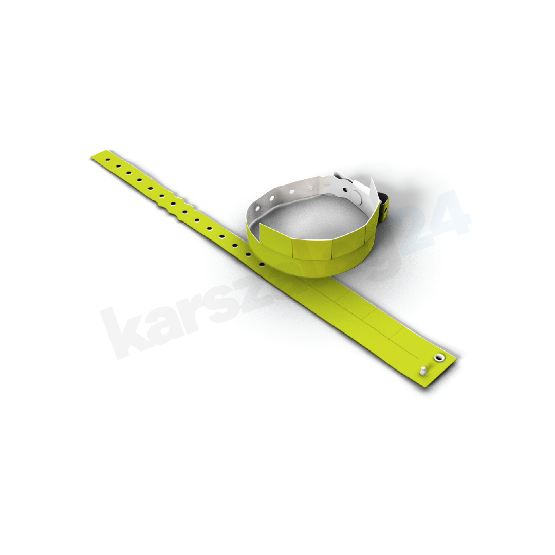 muanyag_karszalag_5-stub_gyartas_neon_sarga 5 kuponos műanyag karszalag olcsón neon sárga