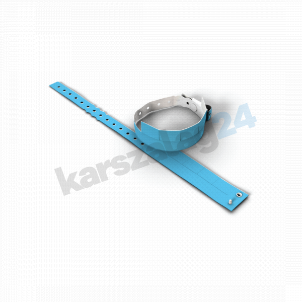 5 kuponos műanyag karszalag olcsón kék