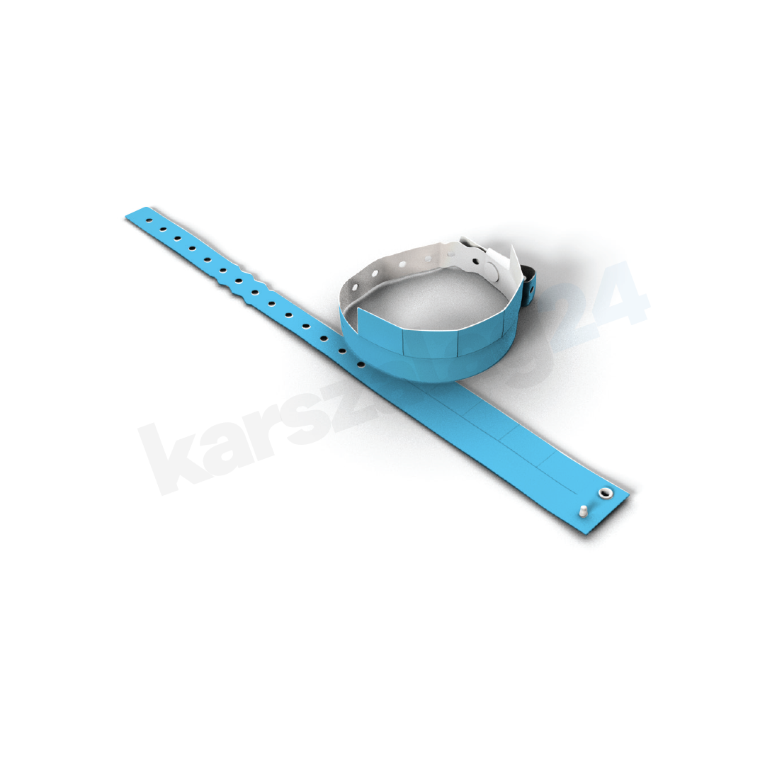 muanyag_karszalag_5-stub_gyartas_vilagoskek 5 kuponos műanyag karszalag olcsón kék