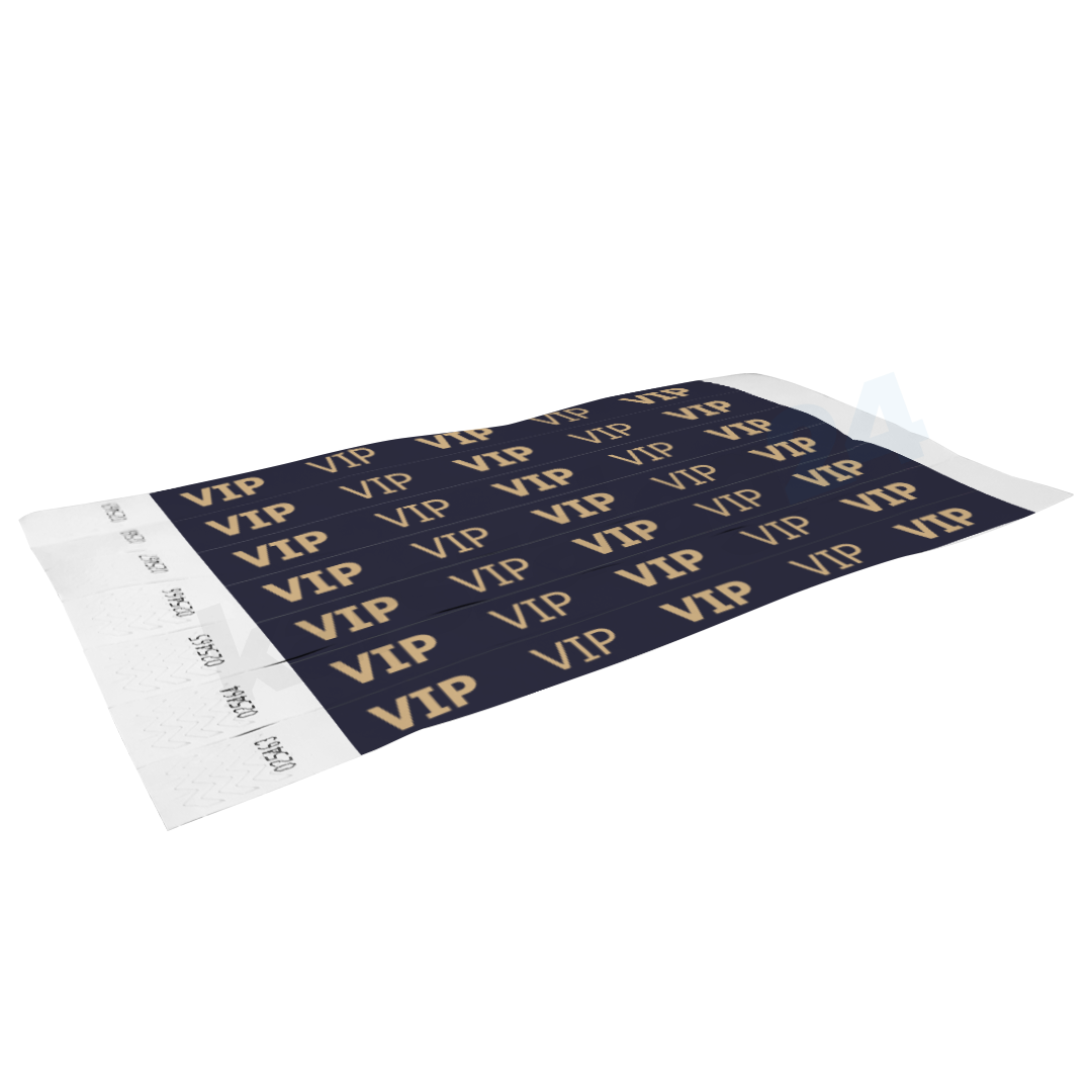 papir_karszalag_tyvek_mintas_VIP_kiteritett VIP fesztivál karszalag gyártás