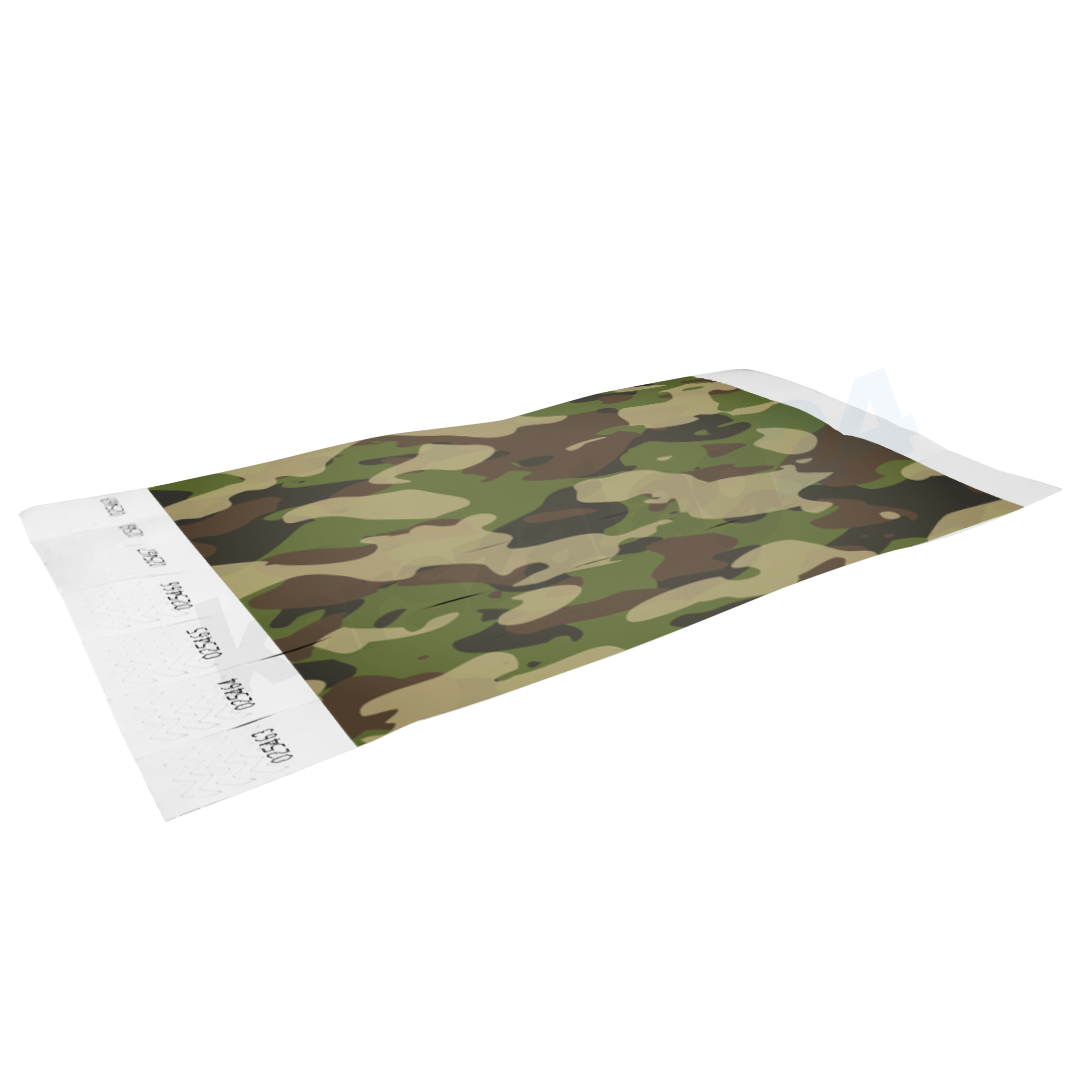 papir_karszalag_tyvek_mintas_camo_kiteritett Camo fesztivál karszalag gyártás