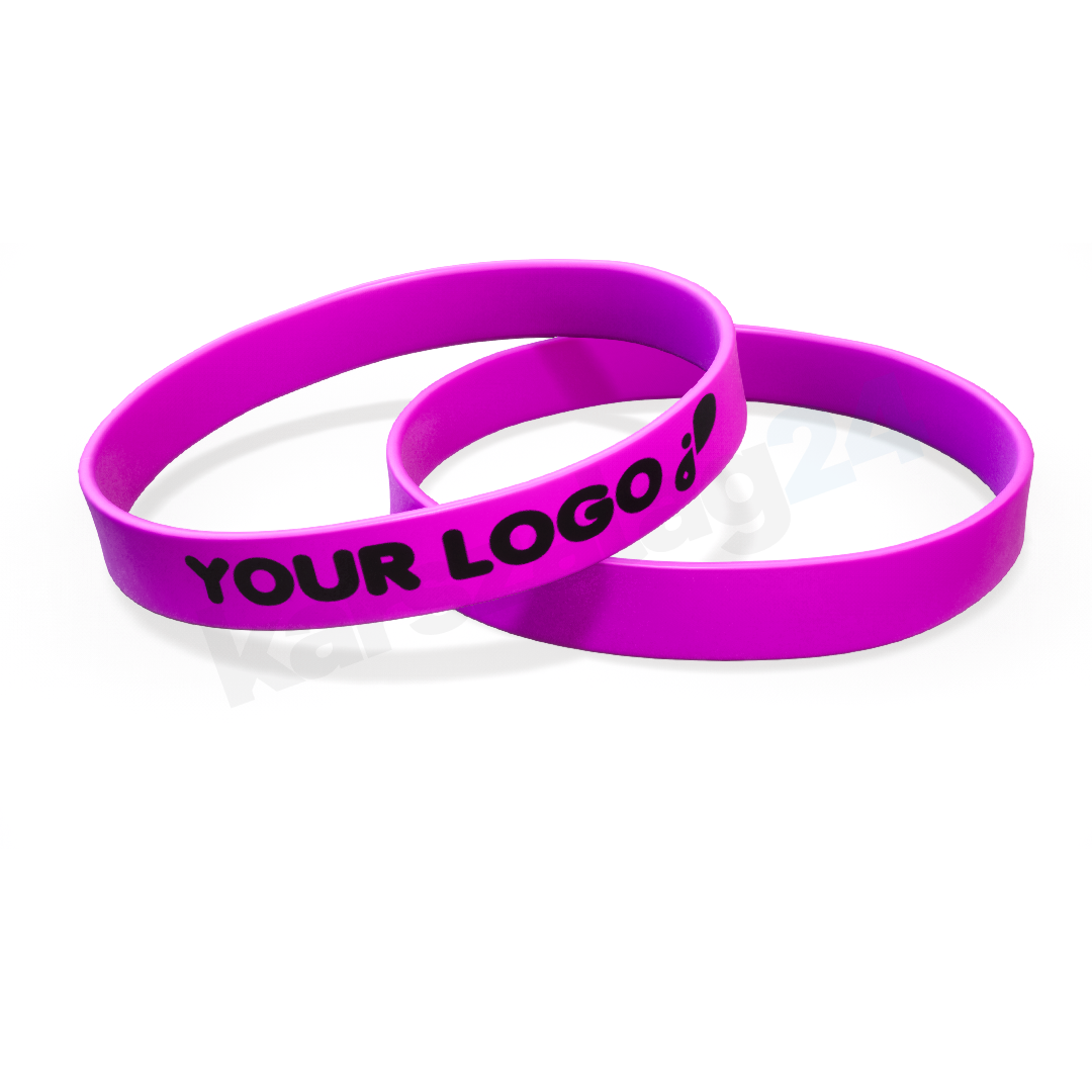 szilikon_karkoto_logo_lila lila karkötő feliratozás