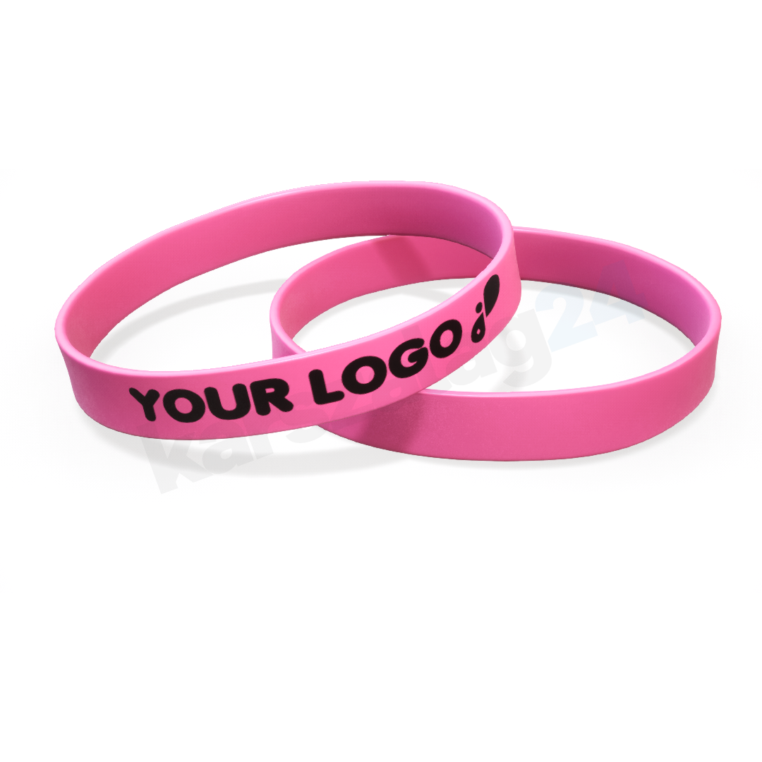 szilikon_karkoto_logo_rozsaszin pink szilikon karkötő feliratozás