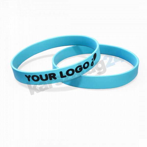 világoskék karkötő feliratozás