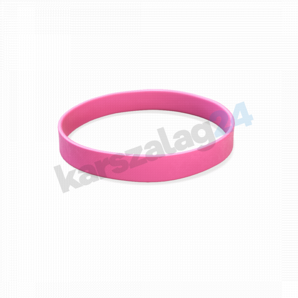 pink szilikon karkötő