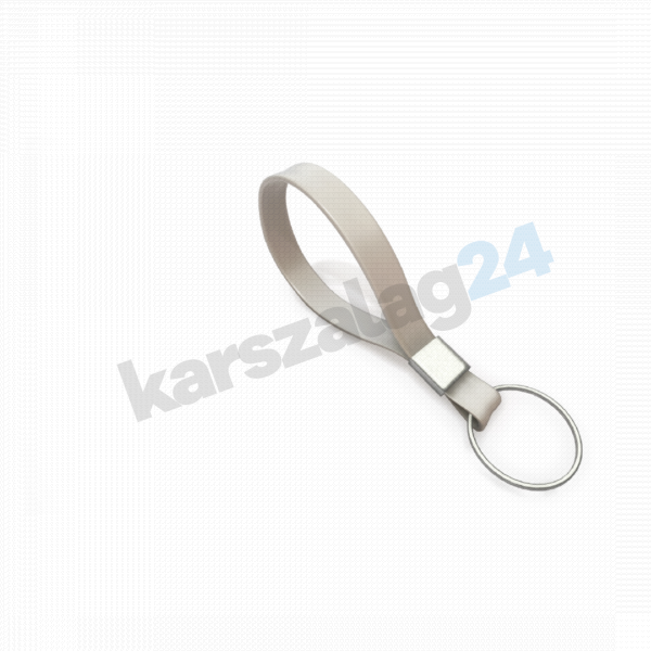 szilikon kulcstartó ezüst