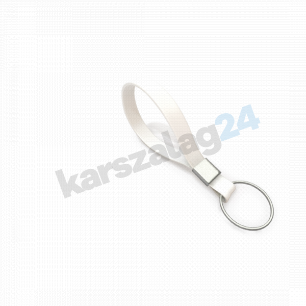 szilikon kulcstartó fehér