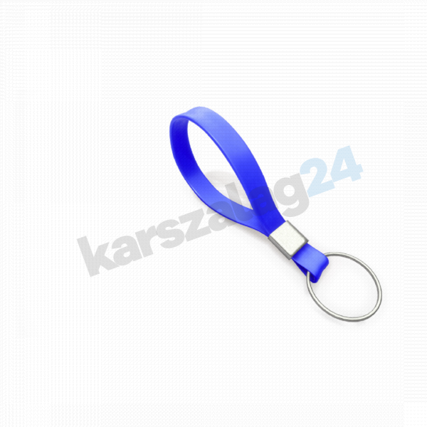 szilikon kulcstartó kék