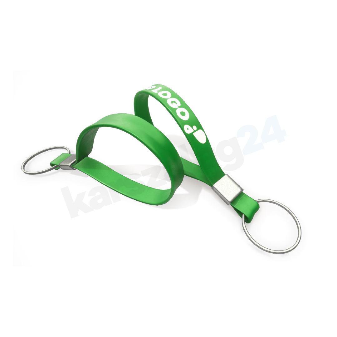 szilikon_kulcstarto_karszlagok_zold_kettes szilikon kulcstartó feliratozás zöld